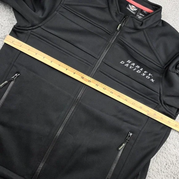 Harley Davidson Mens 2013 Black Precision Softshell Zip Jacket Medium
